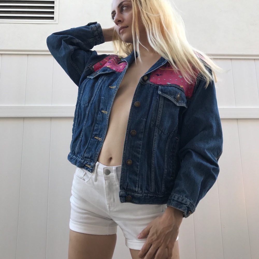 '90s Embroidered Denim Jacket
